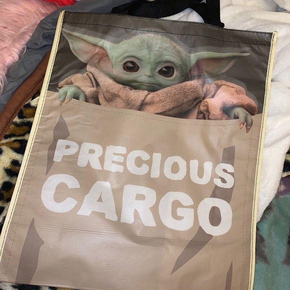 Star Wars | Bags | Mandalorian The Child Baby Yoda Reusable Shop Tote ...